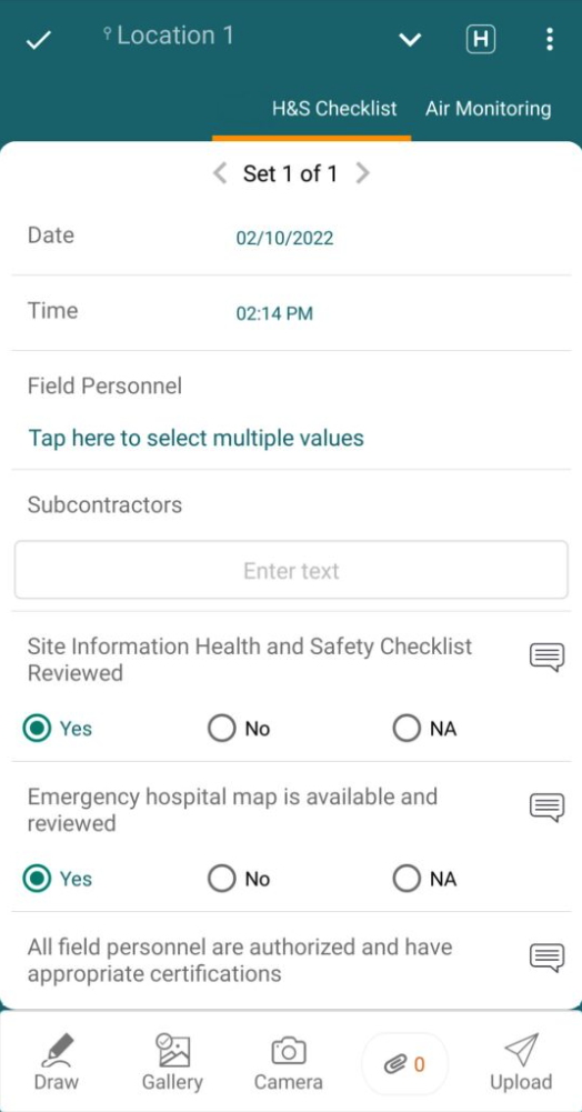 Digital Health and Safety Form App